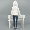 Pure White Coat Sweatshirt For Barbie Doll Clothes For Barbie Doll Outfits 1/6 Dolls Accessories For Children Collection