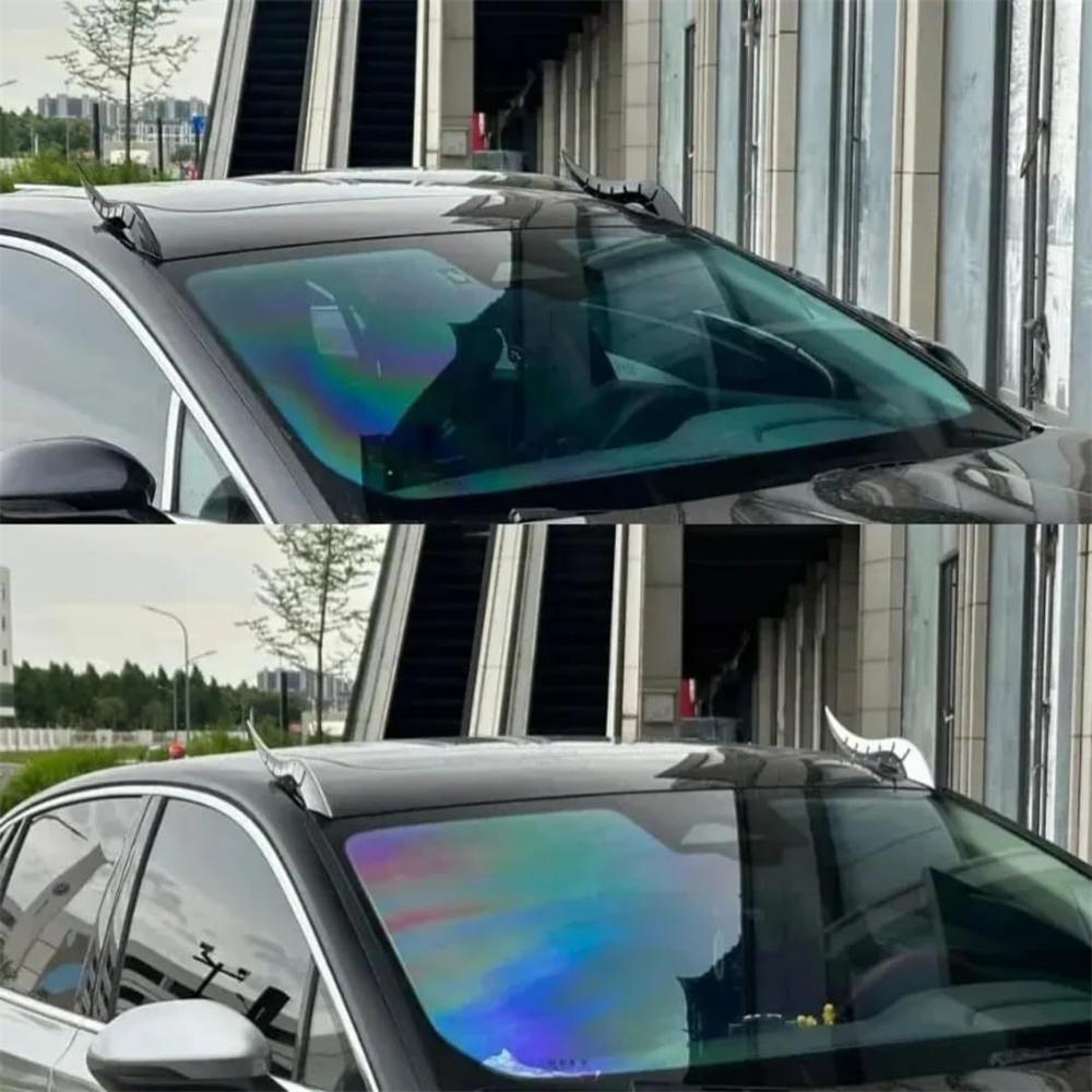 2025 Car Roof Dragon Horns Universal Cute Dragon Devil Horn Outdoor Car Sticker Decor Modification Devil Horns For Car