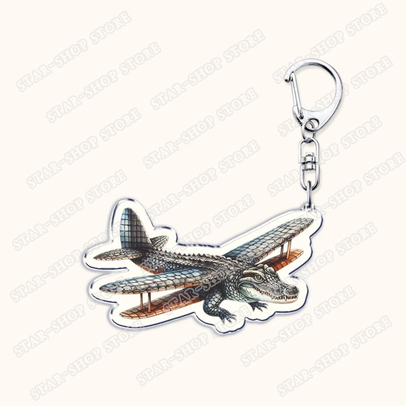 Italian Brainrot Animals Meme Keychains for Accessories Tralalero Tralala Tung Tung Tung Sahur Brr Brr Patapim Keyring Fans Gift