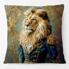 Animals Portrait Poster Pillowcase European Fashion Leopard Royal Lion Zebra Living Room Cushion Cover Square Home Decoration