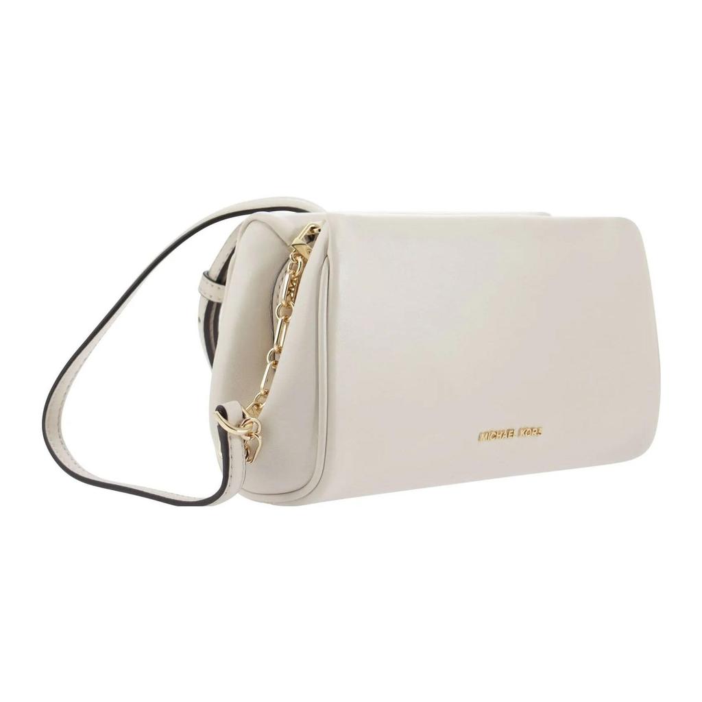 Michael Kors MK Belle Metal Logo Detail Multi-Functional Compact Design Practical Shoulder Strap Leather Crossbody Shoulder Bag 32H3G9BC8L-289