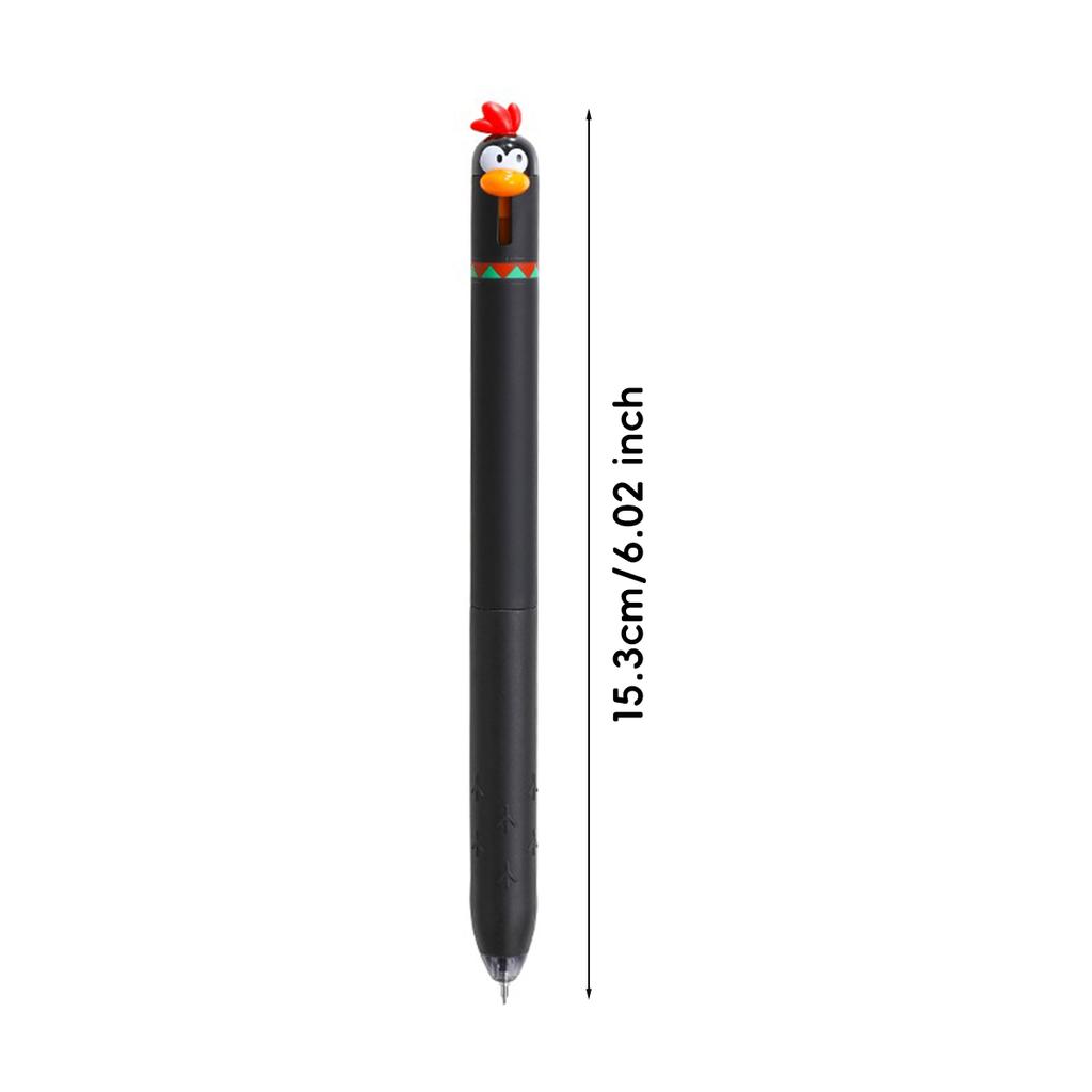 Cute Chicken Click Pen Stress Relief Fidget Toy Exam Must Have 0.5mm Fast-Drying Ink Gel Pen for School Office Back To School