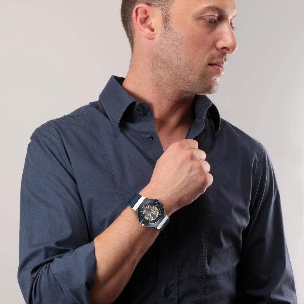 Maserati R8821108028 Potenza Blue Silicon Band Automatic Men's Watch