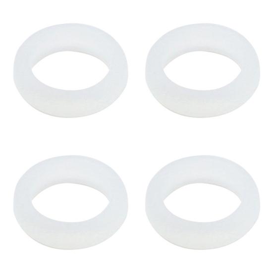 

4Pcs Straw Holder Silicone Seal for Glass Metal Straws Universal Fit Anti-Breakage Ring for Tumblers Cups Leak-Proof Straw Seal