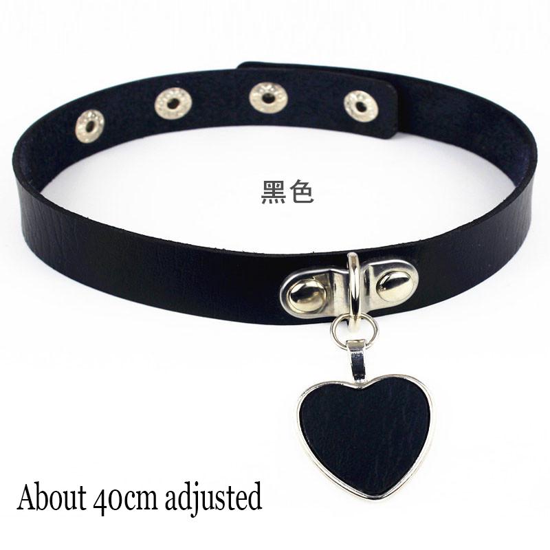 Femeie Negru Punk Guler Choker Colier Sexy Piele PU Lacăt Inimă Cheie Spike Choker Gothic Accesorii Cosplay Bijuterii Petrecere