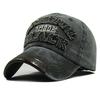 New European and American original black washed denim baseball cap outdoor sports sunshade duck tongue hole hat