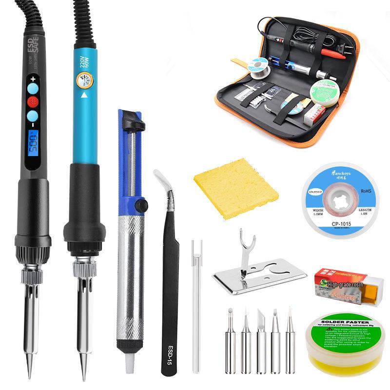 Digital Display Temperature Control Electric Soldering Iron Set for Home Repair & Welding