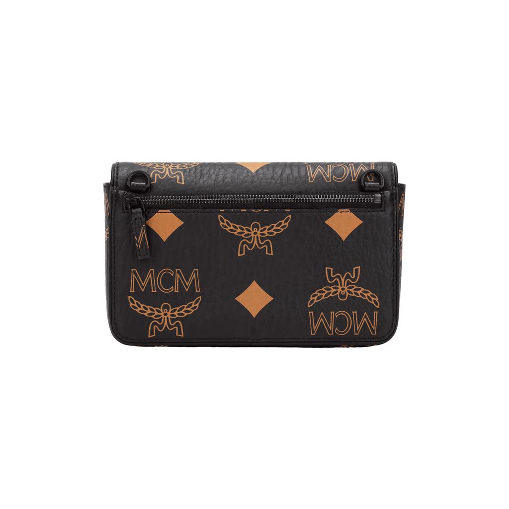 MCM Aren Visetos Maxi Logo Design Canvas Camera Bag Crossbody Bag Clutch Mini Unisex bags Black MXZDATA02BK001