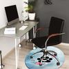 1pc Office Carpet Chair Mats Paw Print Floral Watercolor Artwork Perfect for Decorating Office Chairss, Or Bedrooms.YDT414