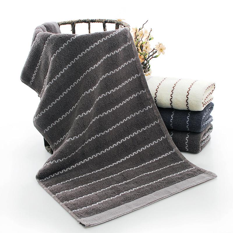 Water Pattern Pure Cotton Towel Manufacturer Soft Absorbent Face Towel