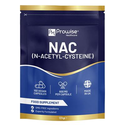 NAC N-Acetyl-Cysteine 600mg 150 Capsules | UK Manufactured by