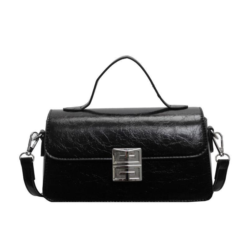 High Value Popular New Fashion Small Square Bag Niche Retro Simple Handbag Premium Shoulder Messenger Bag