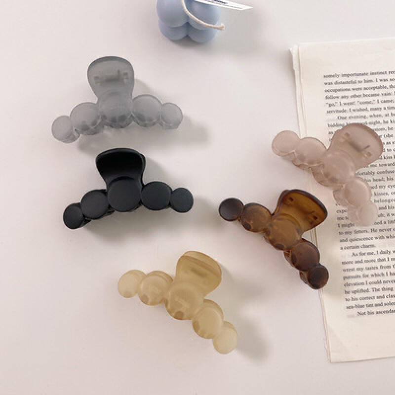 Pure Matte Round Half-Tie Hair Clip matte brown