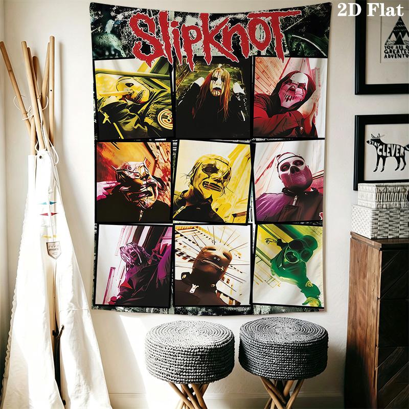 Slipknot Star Tapestry Bold Room Tapestry Fashion Print Wallmounted Work Of Art Atmospheric Background Cloth Christmas Gift