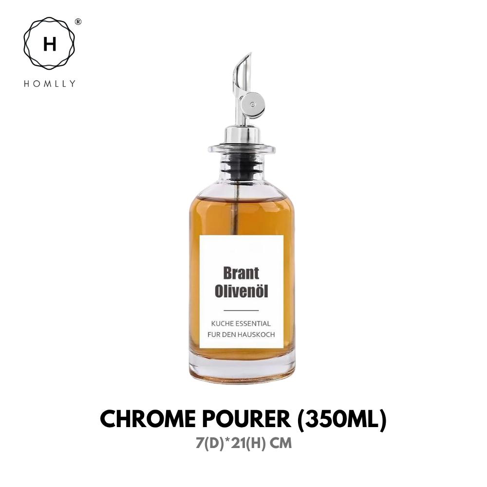 Homlly Olive Oil Coffee Syrup Dispenser Glass Bottle with Automatic Pourer (350/500ml)