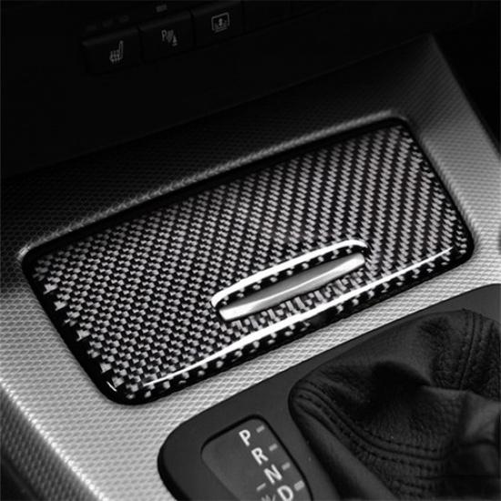 Carbon Fiber Auto Car Storage Box Panel Cover For Bmw E90 05-12 SU