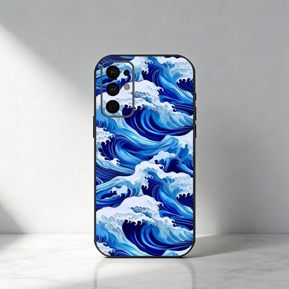 The Great Wave Off Kanagawa Phone Case For Samsung S25,S24,S21,S22,S23,S30,Ultra,S20,Plus,Fe,Note,5G Black Cover