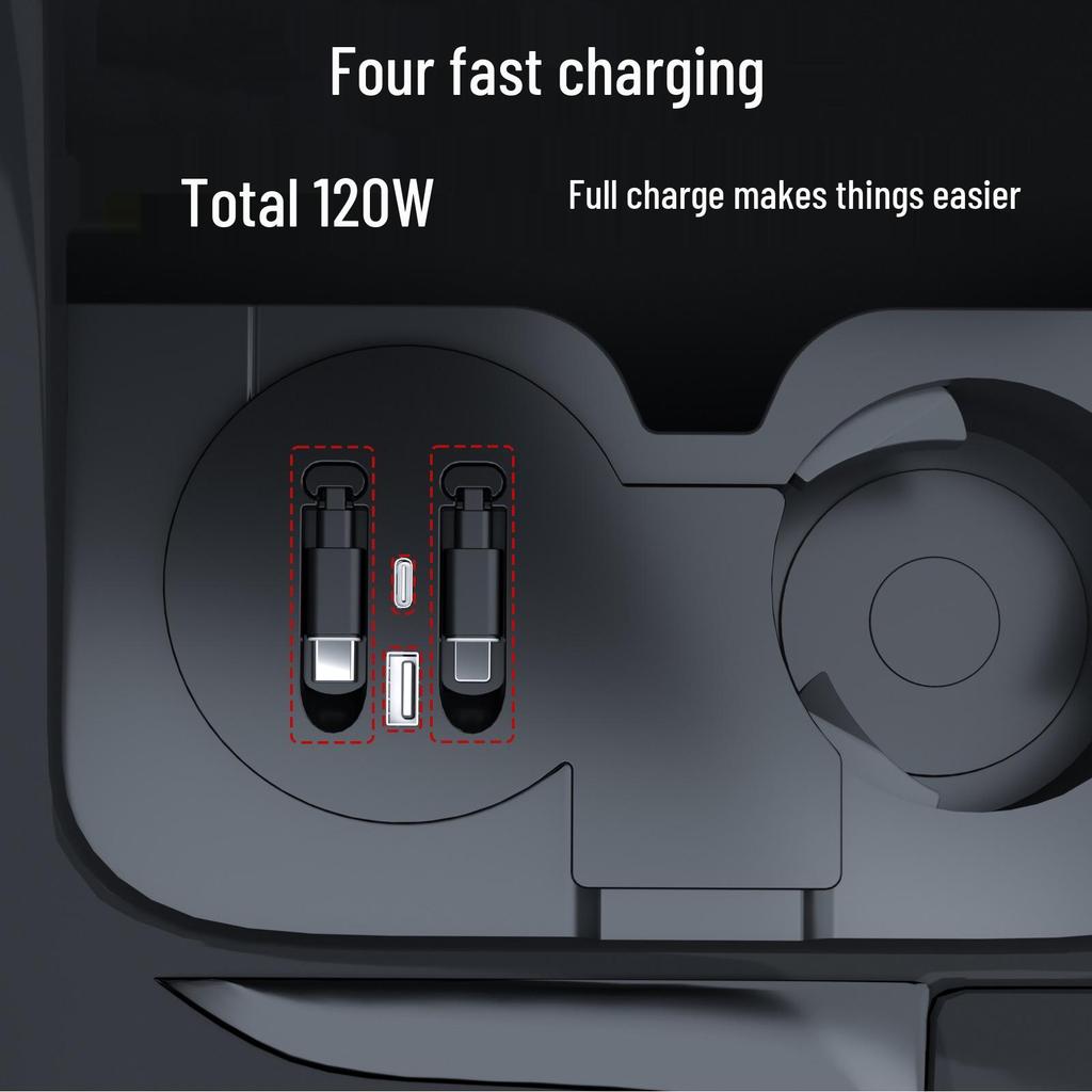 BMW X3/X4/IX3 Type-C Fast Charging USB Expansion Dock