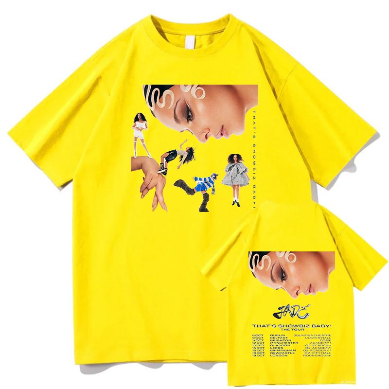 Harajuku JADE THAT S SHOWBIZ BABY Koszulki Bawełniane Koszulki Hip Hop dla Mężczyzn Plaża Y2K Retro Nadruk Unisex Topy Streetwear