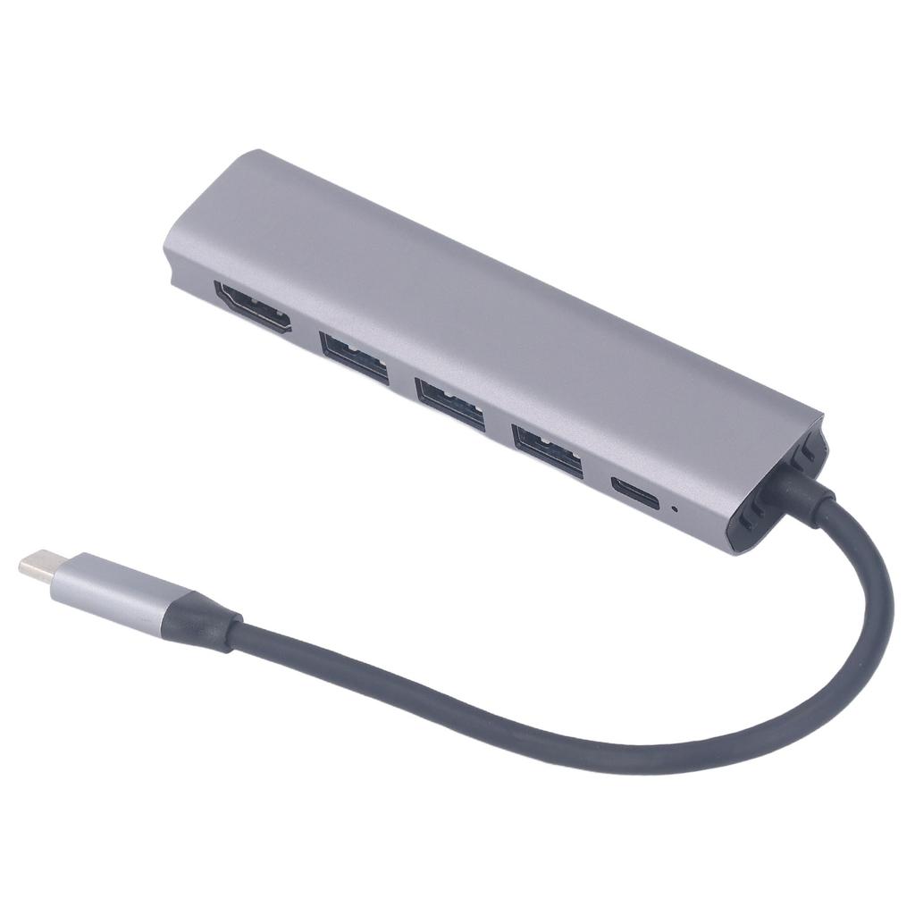 5 v 1 Typ C Hub Adaptér USB a 4K HD Multimediálne Rozhranie Rozbočovač Prenosný Rozširovač Kompatibilný s Displejom Notebooku
