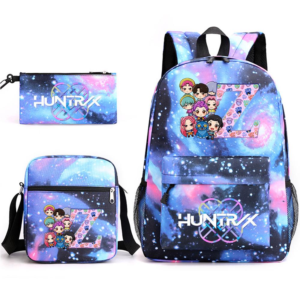 3 Stück/Set Rucksack mit 26 englischen Buchstaben bedruckt mit Umhängetasche Federmäppchen für Teenager Schüler Junge Mädchen Schultasche Große Kapazität Buchrucksack Kindergeschenk