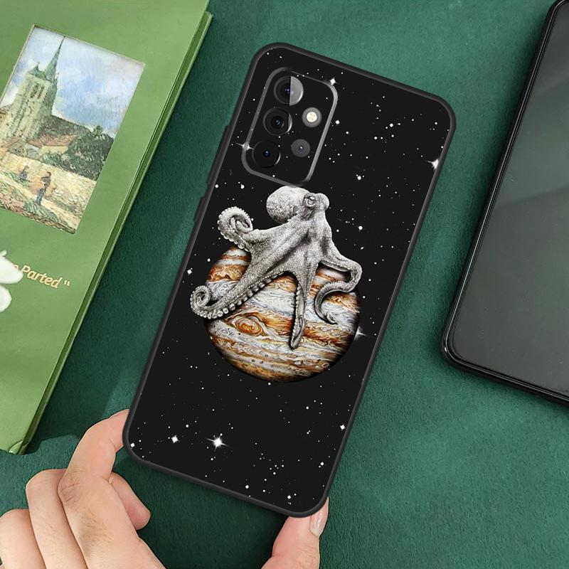 Marine Life Ocean Octopus Case For Samsung Galaxy A54 A12 A22 A32 A52 A72 A52S A14 A70 A51 A71 A33 A53 A73 Cover