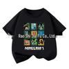 Minecraft Pixel Boy & Girl T-Shirt - Short Sleeve, Pure Cotton, Summer Base Layer Top for Kids