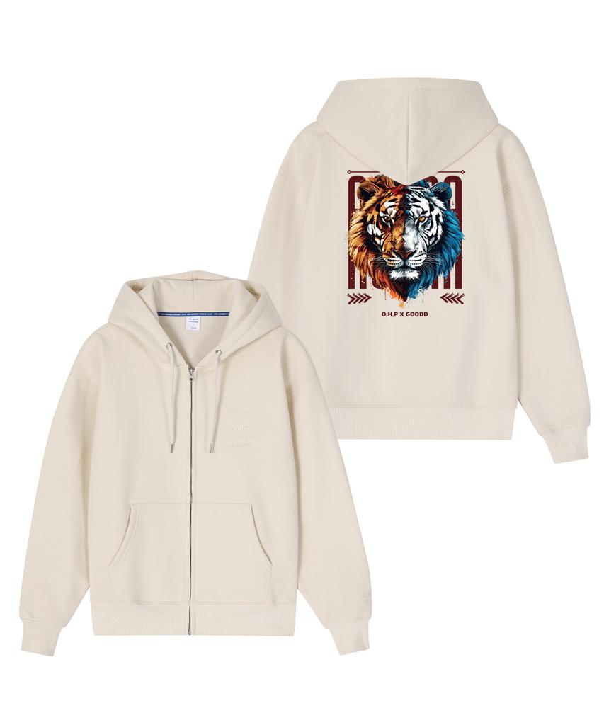 Ohpxgoodd Basura Fleece Zip-Up Hoodie