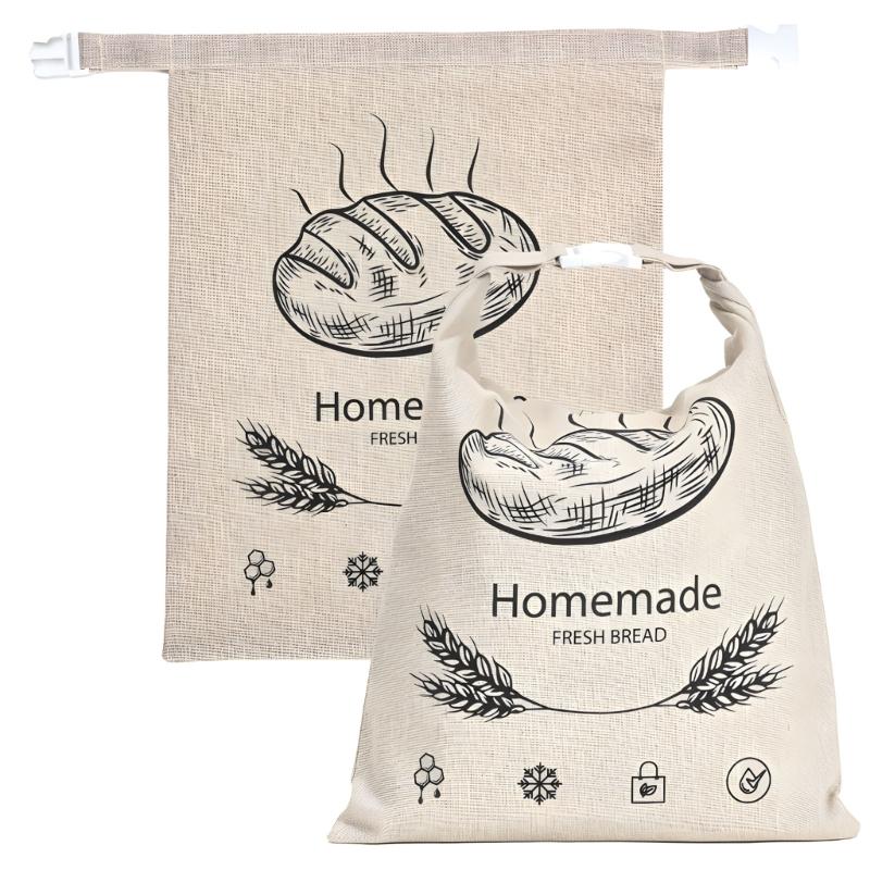 

Breathable Beeswaxs Bread Preservation Bag Large Size for Keeping Bread Freshing and Preventing Moold Cotton Linen 1
