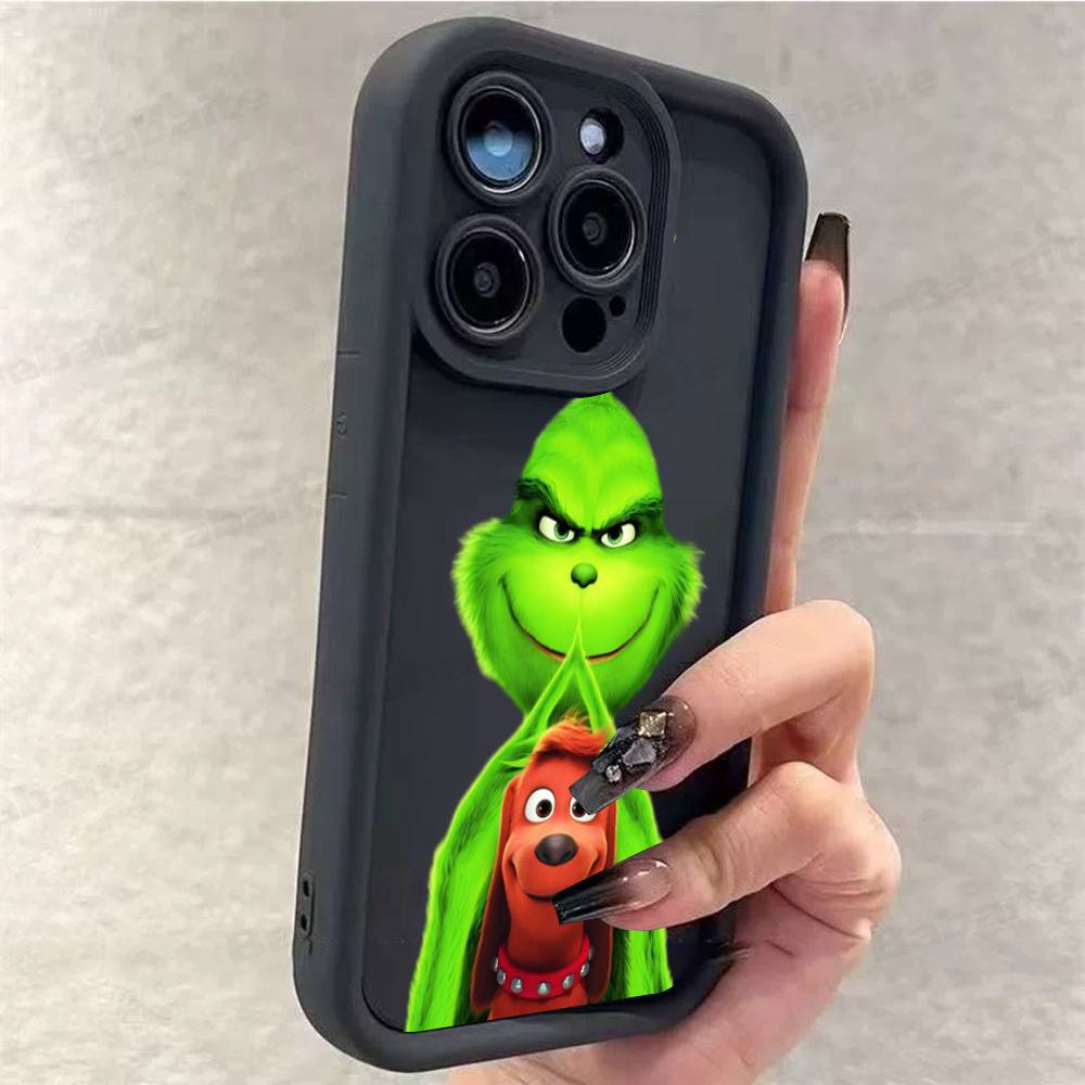 C-Christmas G-Green M-Monsters Phone Case For iPhone 17 16 15 14 13 12 11 Air Plus Pro Max Soft Back Cover