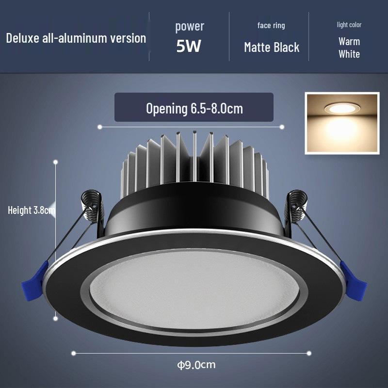 Recessed Ceiling Downlight – Copper Spotlight for Living Room and Commercial Spaces