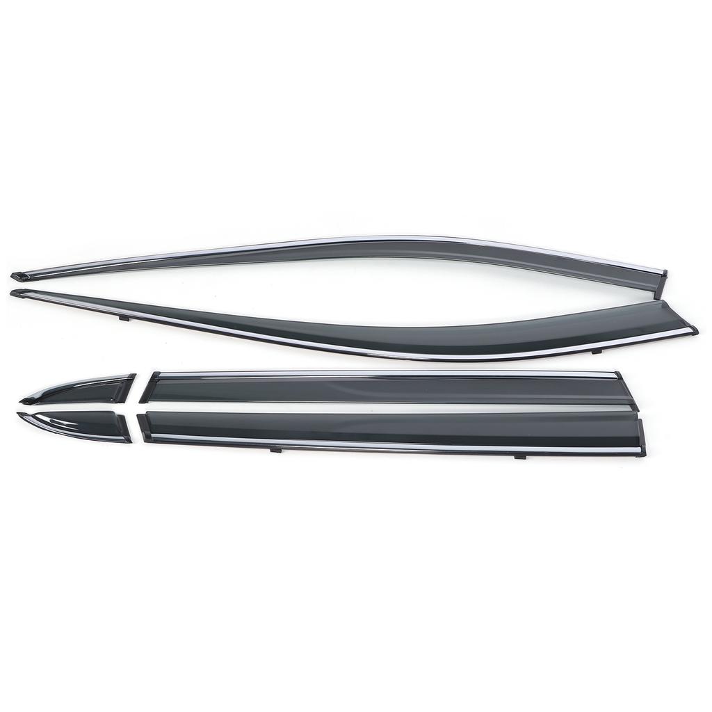 6Pcs Window Vent Visor Sun Rain Deflector Guards Smoked Color Fit for RAV4 2019‑2020