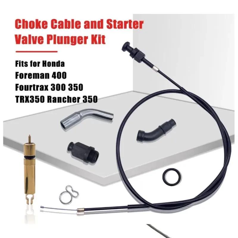 

Choke Cable and StarterValve Plunger Kit Fits for Honda Foreman 400 Fourtrax 300 350 TRX350 Rancher 350