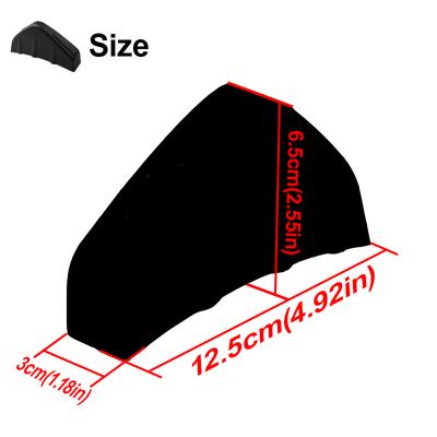 4pcs Universal Car Bumper Anti-collision Blocks Automobile Bumper Flow Block Bumper Protector Black/Carbon Color