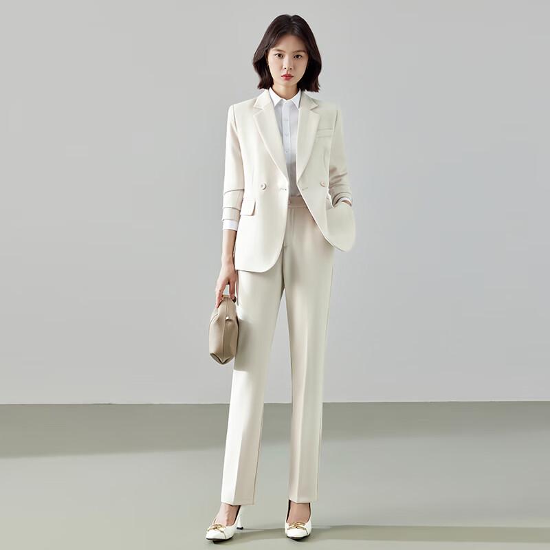 Damen Knitterfreies Business Casual Anzug-Set