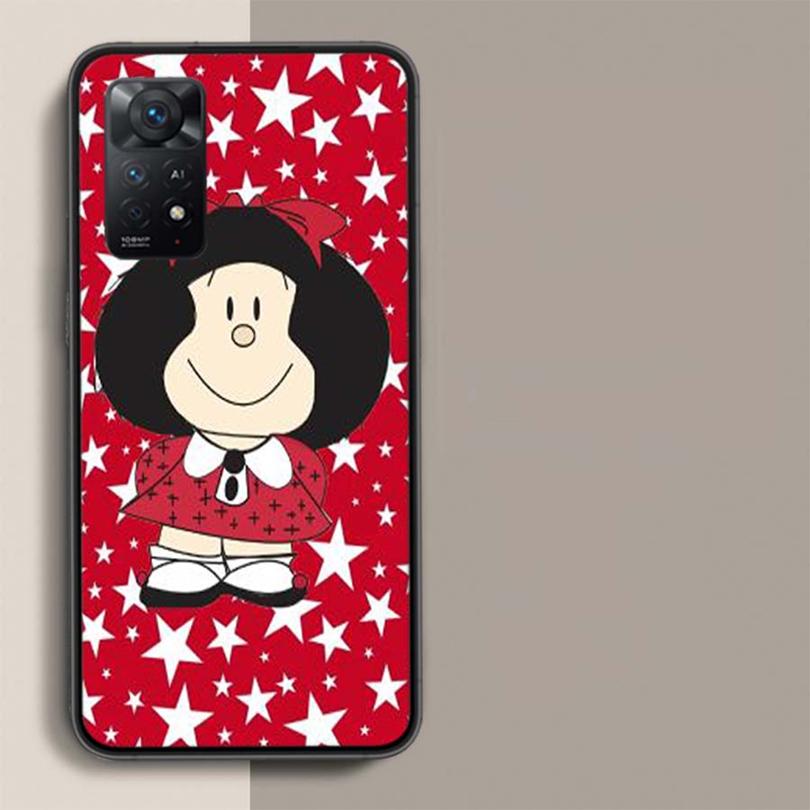 Cute Mafaldas Phone Case For Redmi Note 14+ 13 Pro Plus 14C 13C 12C 12 10A 10C 10 9 8 9A 9C 9T 8A 7 Pro Xiaomi Capa Cover Cute F