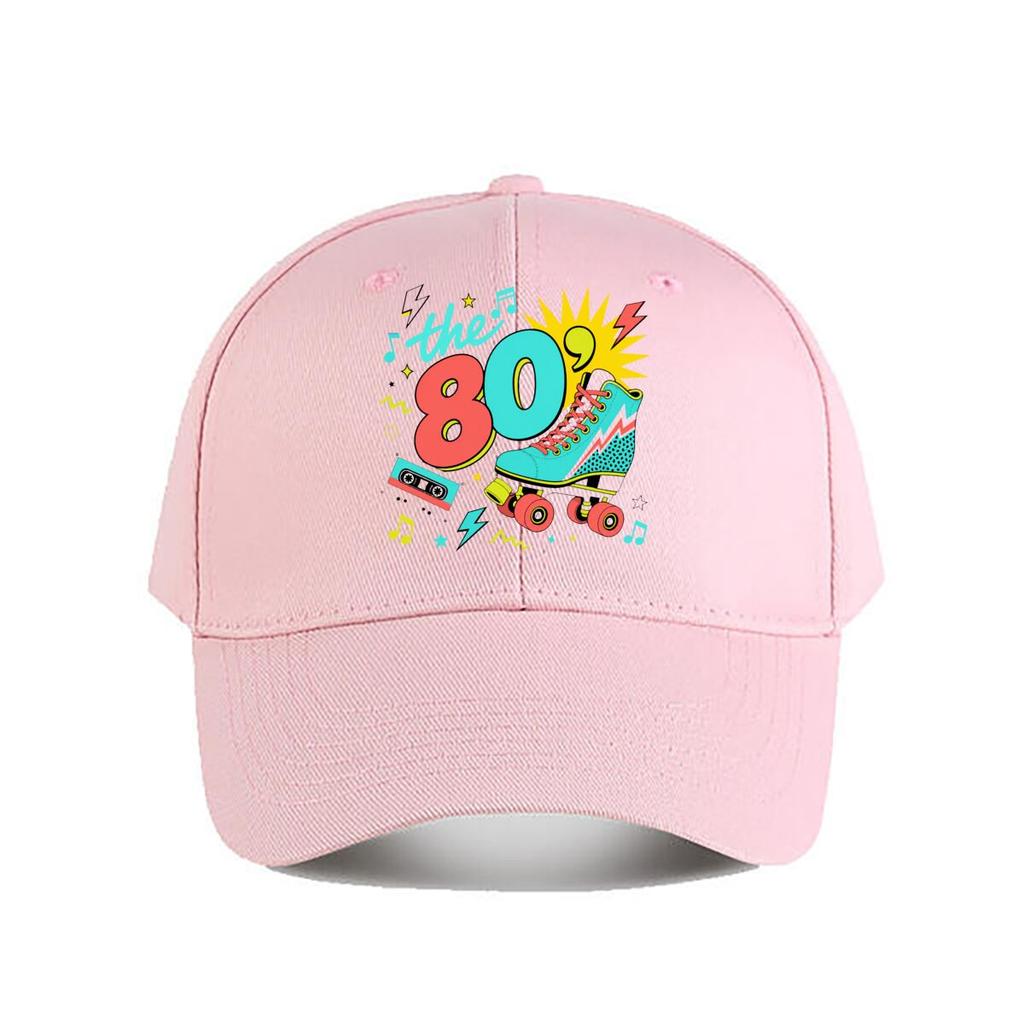 Retro Neon Eighties Dance Vibes Baseball Cap Fashion Outdoor Sports Sunhat Unisex Snapback Cap Womens