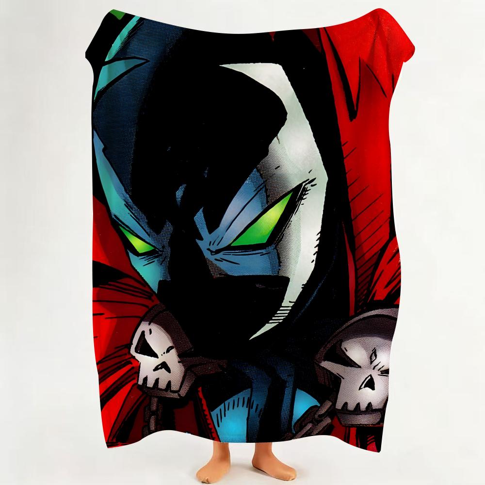 Comic S Spawn Throw Flannel Throw Blanket Suitable for Sofa,Living Room,Bedroom