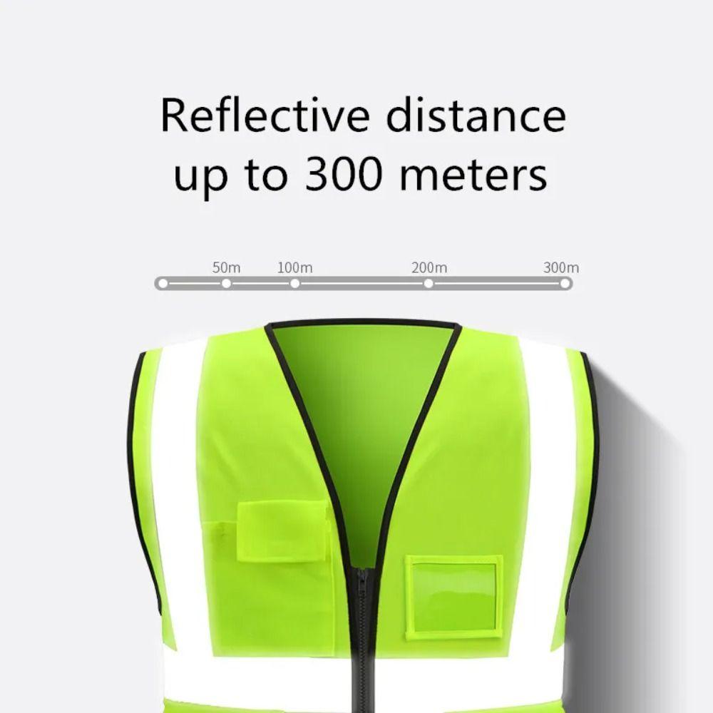 Breathable Security Vests High Visibility Workwear Uniforms Work Vest Running Cycling Sports