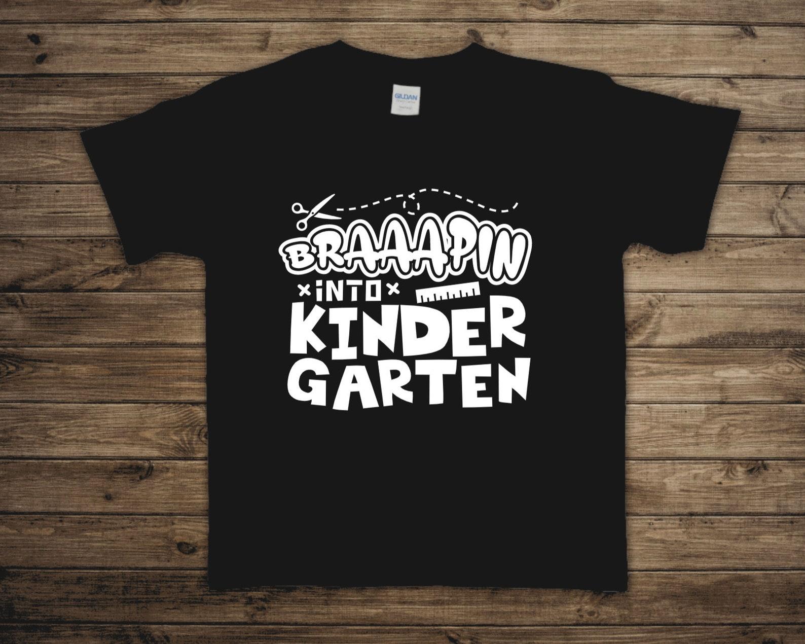 Braaapin into Kindergarten Youth T-Shirt, Racing, Motocross, Dirtbikes, Supercross, Back to School 2XL