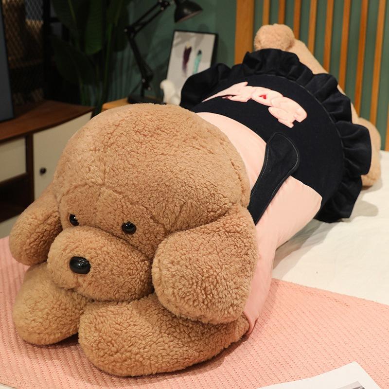 Large Couple Lying Down Dog Throw Pillow Plush Toy Doll Dog Doll Girl Company Soothing Doll