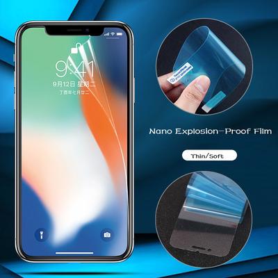 Explosion-Proof Nano Screen Protectors for IPhone 11 12 X XS Max XR 6 7 8 SE Cell Phone Protective Film