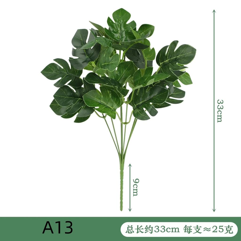 Artificial Plant Desktop Decoration Fake Green Plant Accessories Plastic Flowers Outdoor Decoration Wedding Venue Layout