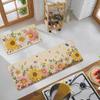 1/2pcs Spring Style Kitchen Non-Slip Carpet Bedroom Floor Mat Indoor Outdoor Entrance Door Mat Spring Summer Home Decorat