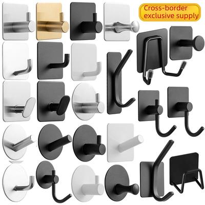 Gancho adhesivo de acero inoxidable 304 sin rastro para baño y cocina