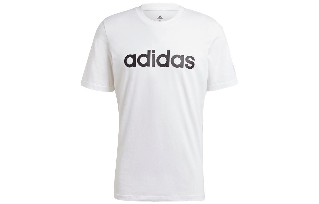 Adidas ESSENTIALS T Shirts Men s White Crew Neck Moderate Straight Fit GL0058 XXL
