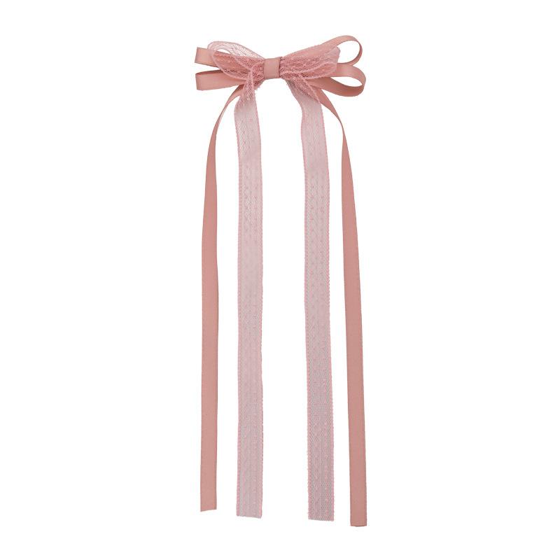 2Pcs Ladies' Hair Clips Set Cute Lace Ballet Style Bow Ribbon Sweet Hair Pin Headwear High Quality Versatile Hair Accessories