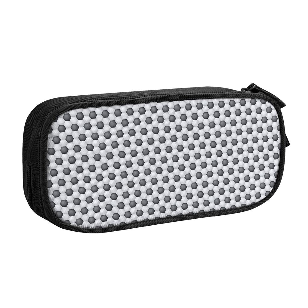 Sports Hexagon Soccerly Footbally Korean Pencil Case Girl Boy Large Storage Pencil Bag Pouch Students Stationery