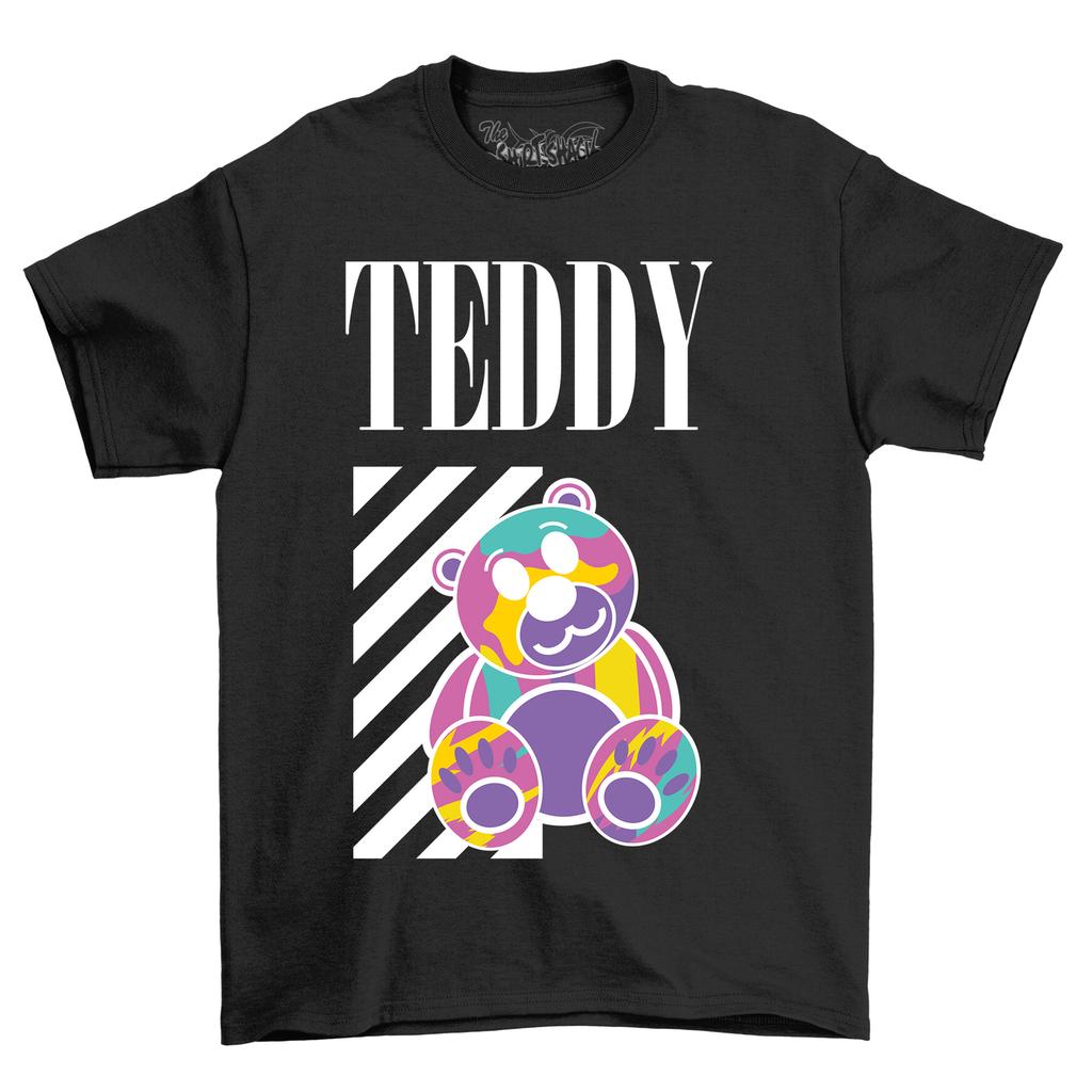 Bearstreet2-34 : Hug Me, I'm Famous! Cute Teddy Bear T-Shirt Mens Womens Tees Top, 100% Cotton, Unisex