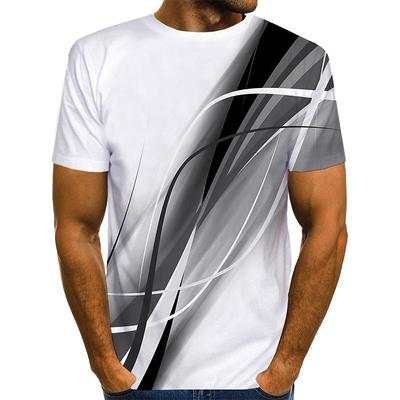 T-shirt Graphique pour Homme à Manches Courtes T-shirt Impression 3D Col Rond Streetwear Quotidien Sortie Bleu Jaune Rouge Vêtements Vêtement Normal